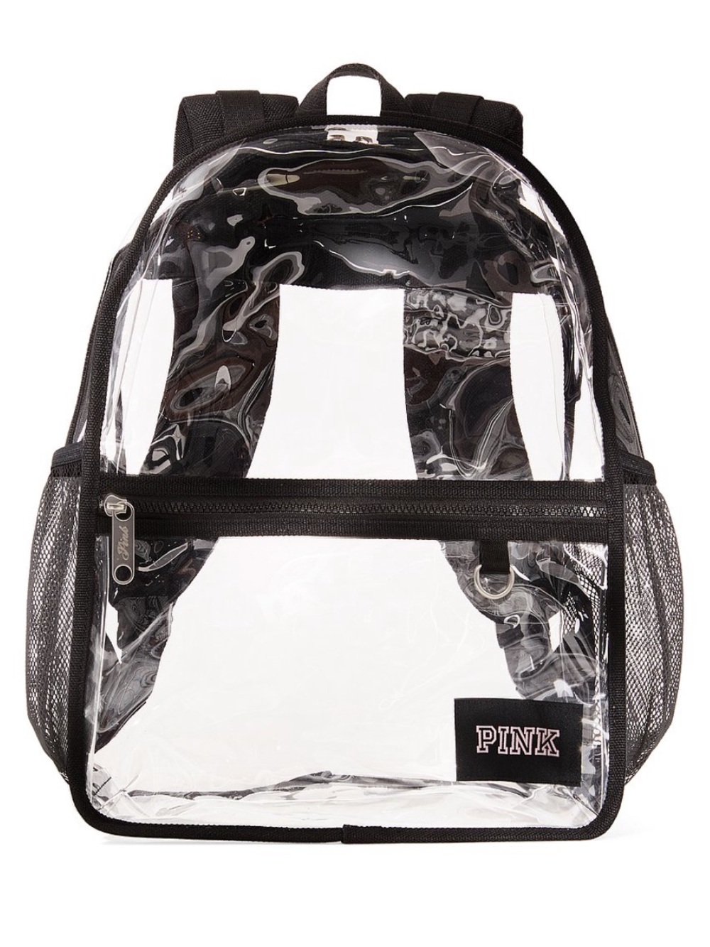 VS Pink Clear Backpack Black - BRAND NEW